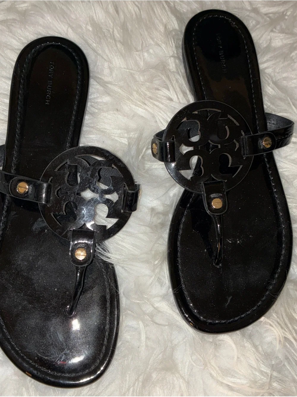 Tory Burch Miller Patent Sandal Sz 12